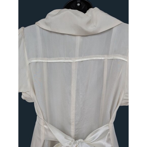 Ryu Babydoll Dress Women Size M 100% Silk Button Up Whimsical Cottagecore Fairy - Picture 12 of 13